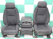 Stain 12 Gm Truck Black Cloth Power Manual Buckets Console Jumpseat Bench An3