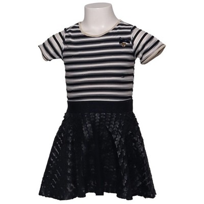 Le Chic, Kleid, Größe: 110, Blau/Weiß, Elasthan/Polyester, Streifen #t5R