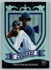 2021 Panini Chronicles #2 Triston McKenzie Crusade Holo Indians Free S&H