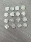 Lot Of 16 90% Roosevelt Silver Dimes Coins 1952 - 1959 Inc 1956D 1957D 1953D