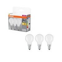 3Er Pack Osram E14 Led Base Classic P 60 Matt 5,9W Wie 60W WarmweißEs Licht