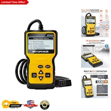 Versatile MP69033 OBD II Scanner with LCD Display for Easy Vehicle Diagnostics