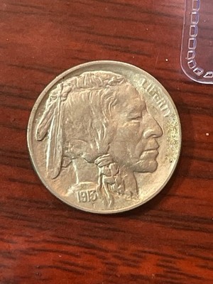 1913 Type 1 Buffalo Nickel 5C First Year Issue Raised Mound Variety 1 Raw XF45