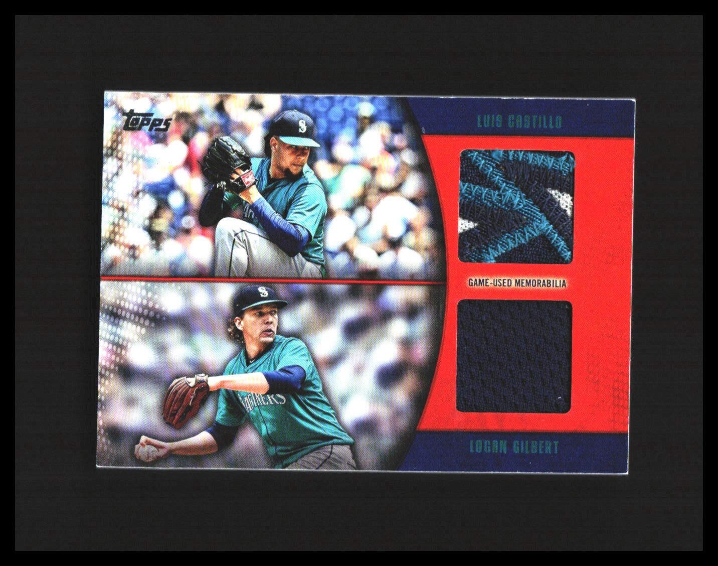 2025 Luis Castillo, Logan Gilbert Patch - Topps /25 #MLMD-2-CG Mariners 