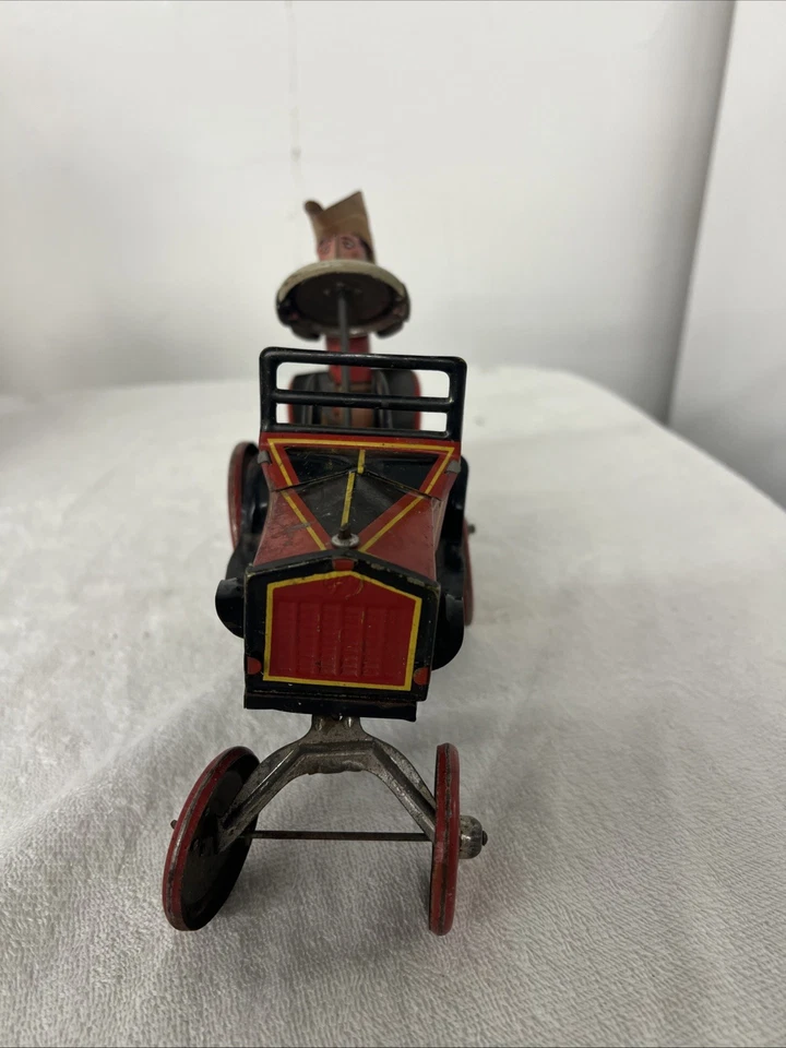 Coche vaquero Whoopee de cuerda de hojalata Louis Marx de 1930. - Funcionando Foto 2 de 4