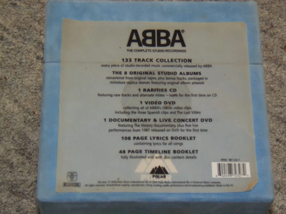 ABBA - The Complete Studio Recordings - 9 CDs + 2 DVD SAMTBOX 2005 - Bild 4 von 4