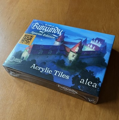 THE CASTLES OF BURGUNDY: SPECIAL EDITION ACRYLIC TILES - NEW SEALED - NEU
