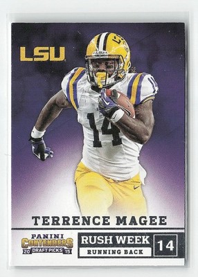 2015 Panini Contenders Draft Picks Terrence Magee Rush Week #21 RC Tigers
