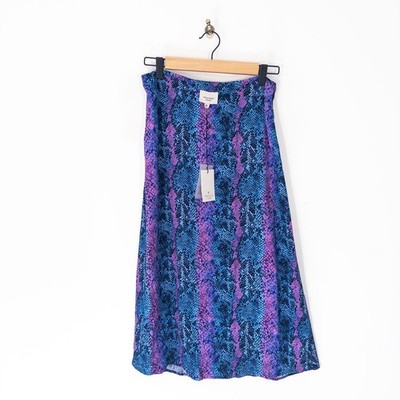 Primrose Park Jamie Midirock Gr. XS 8 NEU lila blau Schlangenmuster UVP 129£