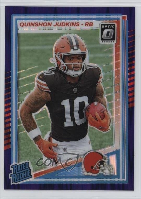 Quinshon Judkins Panini Donruss Optic #252 Purple Shock