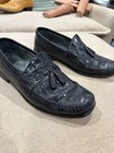 Black Caiman  Leather Loafers By Brass Boot In Size 10.5 — photo 2