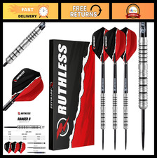 Professional Tungsten Steel Tip Darts Set 24g 26g - Flights  Shafts Included