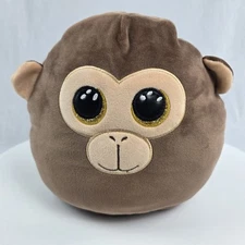 Ty Squish A Boos DUNSTON The Monkey 8” Plush Stuffed Toy