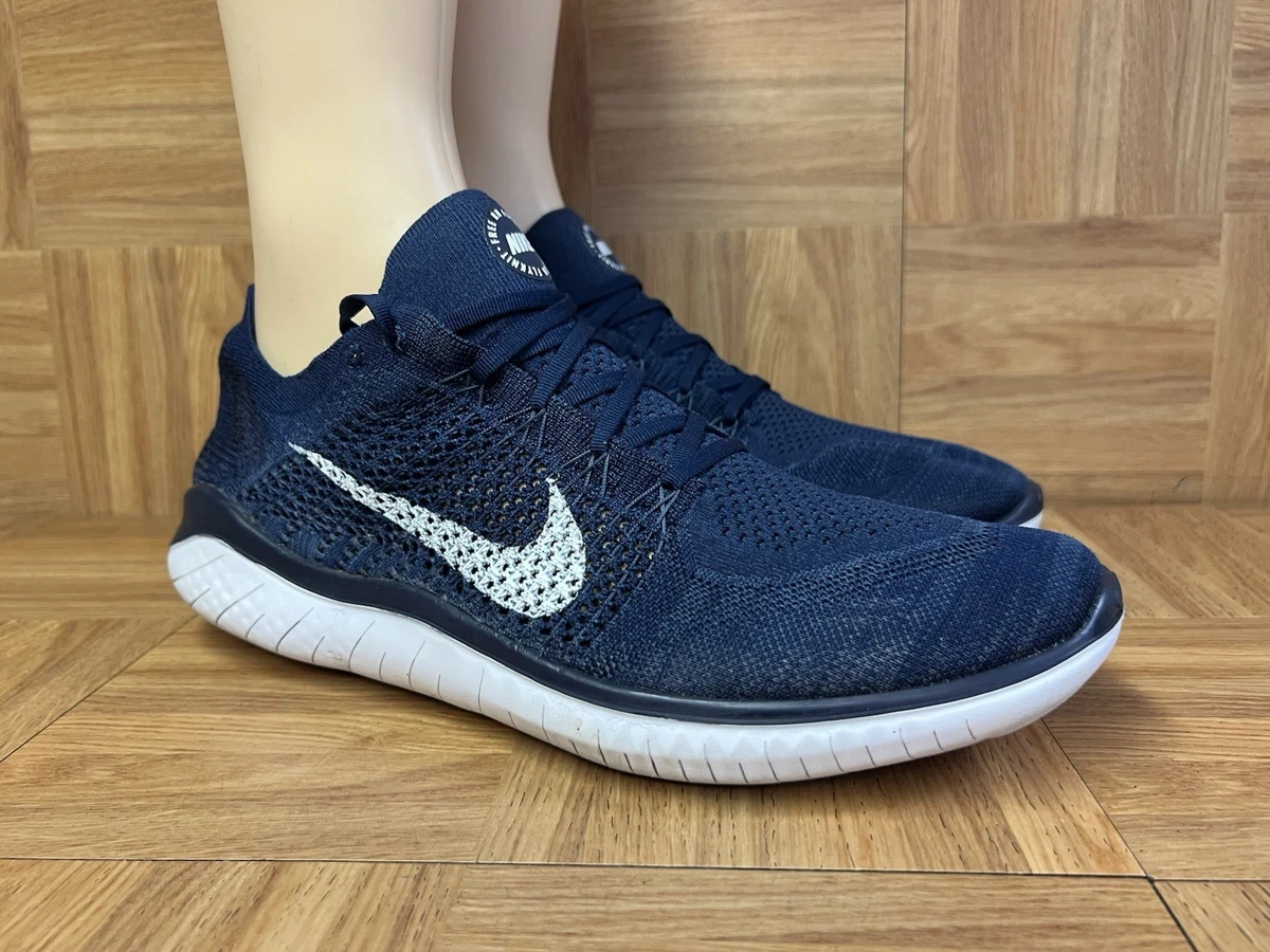 Nike Free 4.0 Flyknit Running Shoes - 631053-104 - Military Blue / White - Sz 10 Nike Free 4.0 Men main image 3