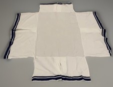 Pottery Barn Kids Crib Toddler Bedding Blue Harper Bed Skirt White Navy