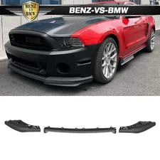 Fits 10-14 Ford Mustang GT500 Front Bumper Lip OE Style Spoiler Unpainted 3PCS