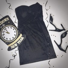 INC International Concepts Formal Little Black Dress Short Sz 6P Petites LBD￼