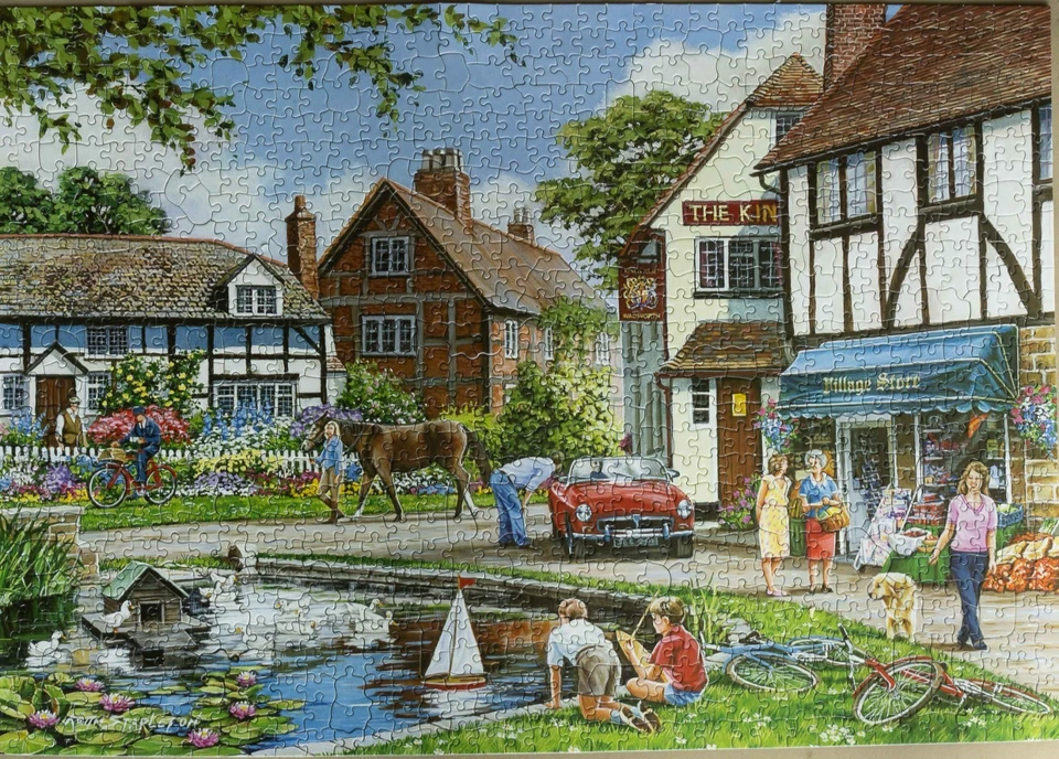 two hop 1000 piece jigsaws A busy day & On a wing and a prayer complete - Image 2 of 3