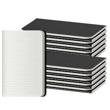 Dot Grid Pocket Notebooks, 20 Pack Mini Notebook Bulk, 3.5x5.5 inch, A6 Size ...
