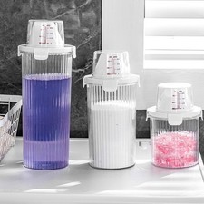 Clear Plastic Laundry Detergent Jar for Easy Monitoring 800ML 1350ML 1800ML