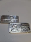 Lot Of (2) 1 Oz Silver Bars Vintage