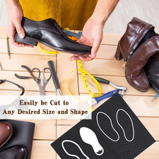 Shoe Rubber Sole Sheet, 1.2MM Thick Shoe Sole Repair Rubber, Non-Slip Soling ...