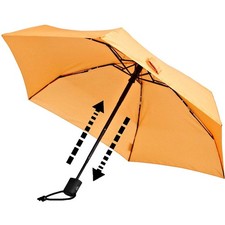 EuroSCHIRM Dainty Automatic Umbrella Orange Lightweight Trekking Pocket Hiking