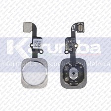 FLAT FLEX APPLE IPHONE 6S 6S PLUS TASTO CENTRALE HOME BUTTON BIANCO WHITE