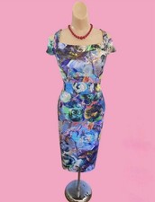 Y2K Nicole Miller Ruched Purple Party Dress