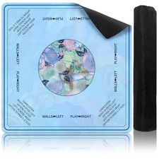 Mahjong Mat, 31.5x31.5 inch Gaming Mat with Mahjong Line Reader, Anti-Slip ...