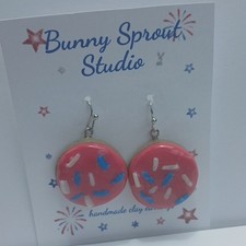 Earrings Handmade Polymer Clay 4th Of July Co...