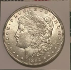 1892-o Morgan silver Dollar, Brilliant AU/ UNC. scarce date & grade