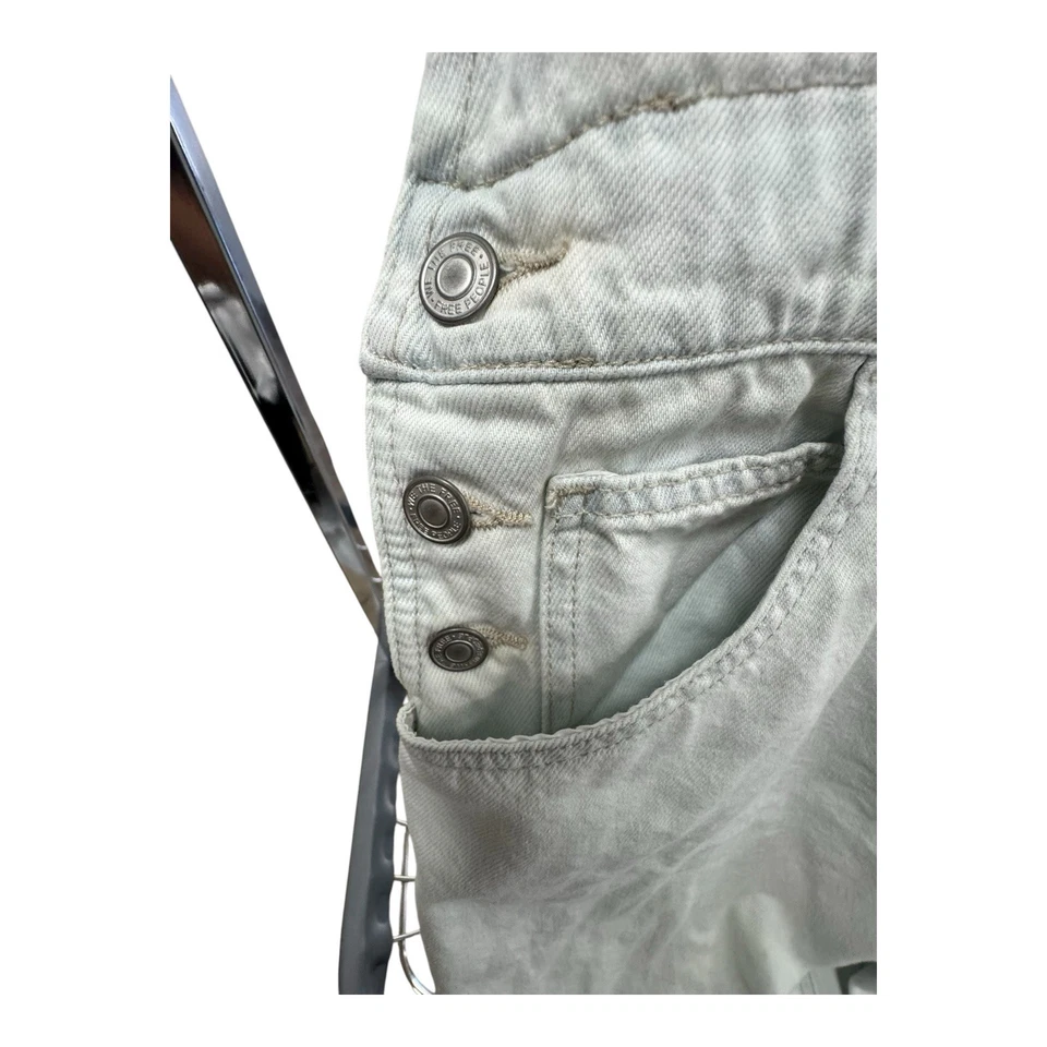 We the Free People Ziggy Overalls Women's L Light Wash Blue Denim Overalls - Image 3 of 4