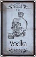 Blechschild 30X20 Cm Alkohol 1925 Vodka Totenkopf Essen Trinken Bar Club Deko Ge
