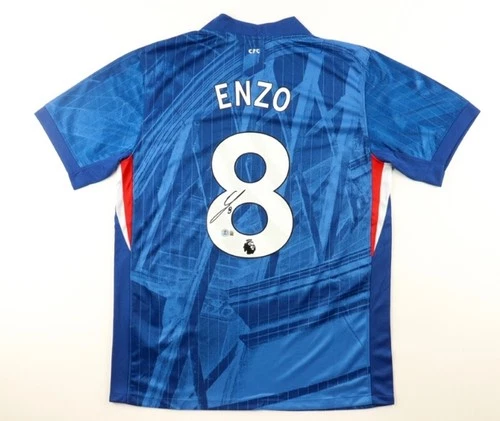 Enzo Fernandez Signed Chelsea Nike Authentic Soccer Jersey  Beckett COA