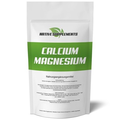 Calcium Magnesium Komplex 1200mg Tabletten hochdosiert - OHNE Zink und D Zusätze