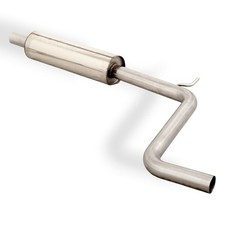 FOX Edelstahl Sportauspuff Vorschalldämpfer VW Polo AW1 1.0l 70kW Ø55mm