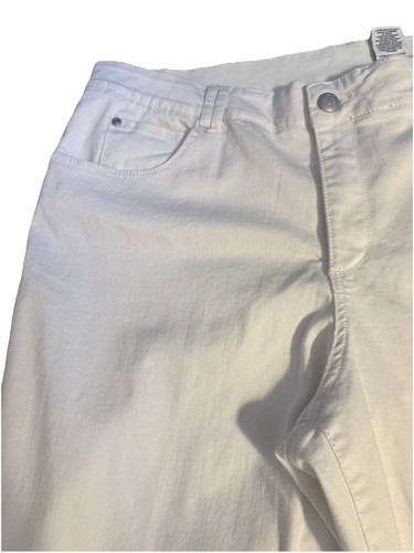 NWT Ruby Road Woman White Ankle Pants Sz 22W Plus Curvy Neutral Capsule Summer - Picture 3 of 9