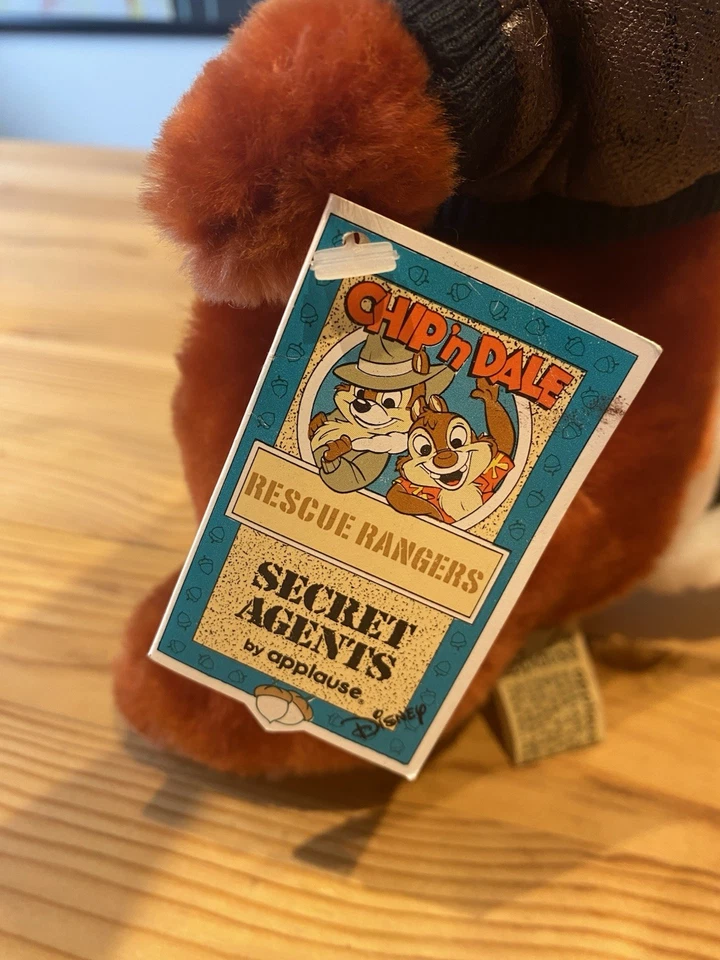 Vintage Disney Rescue Rangers Chip Plush You by Applause - 1989 - still has tags - Image 2 of 4
