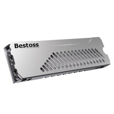 M.2 SSD Heatsink, Double Surface Aesthetic Thermal Dissipation NVMe Silver