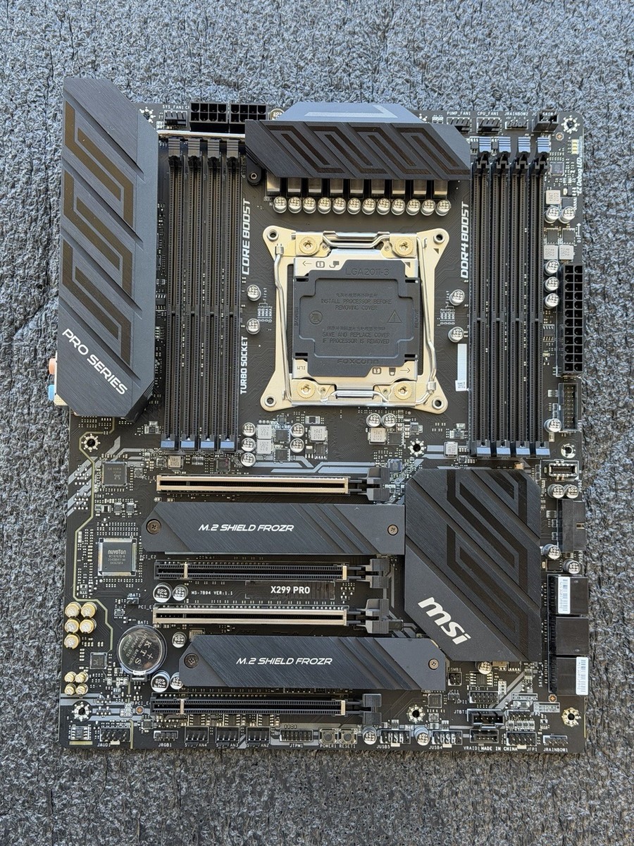 MSI Gaming Intel X299 PRO Intel LGA2066 DDR4 ATX Motherboard MS