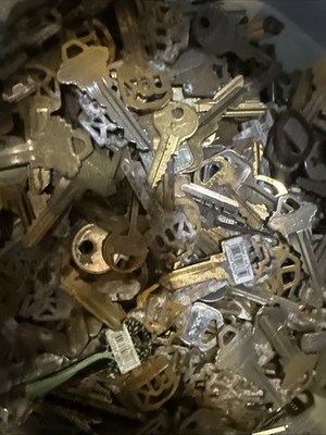 1 Lb Mixed Cut & Blank Keys Lot House Car Locksmith Arts & Crafts Assorted