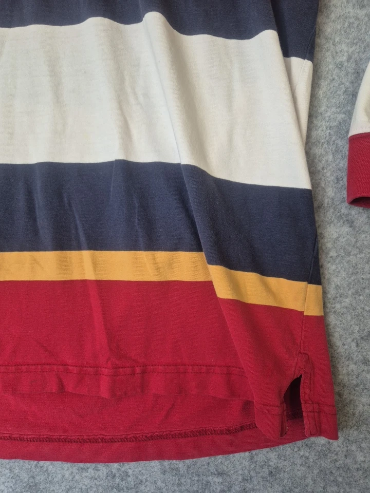 Vintage Chaps Ralph Lauren Rugby Polo Shirt Mens Large Colorblock 90s Y2k Preppy - Image 2 of 4