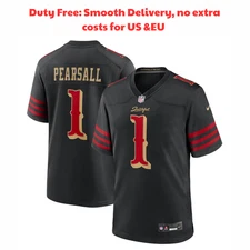 MEN Ricky #1 Pearsall 2025 Rivalries Stitched Jersey Black (S-3XL)