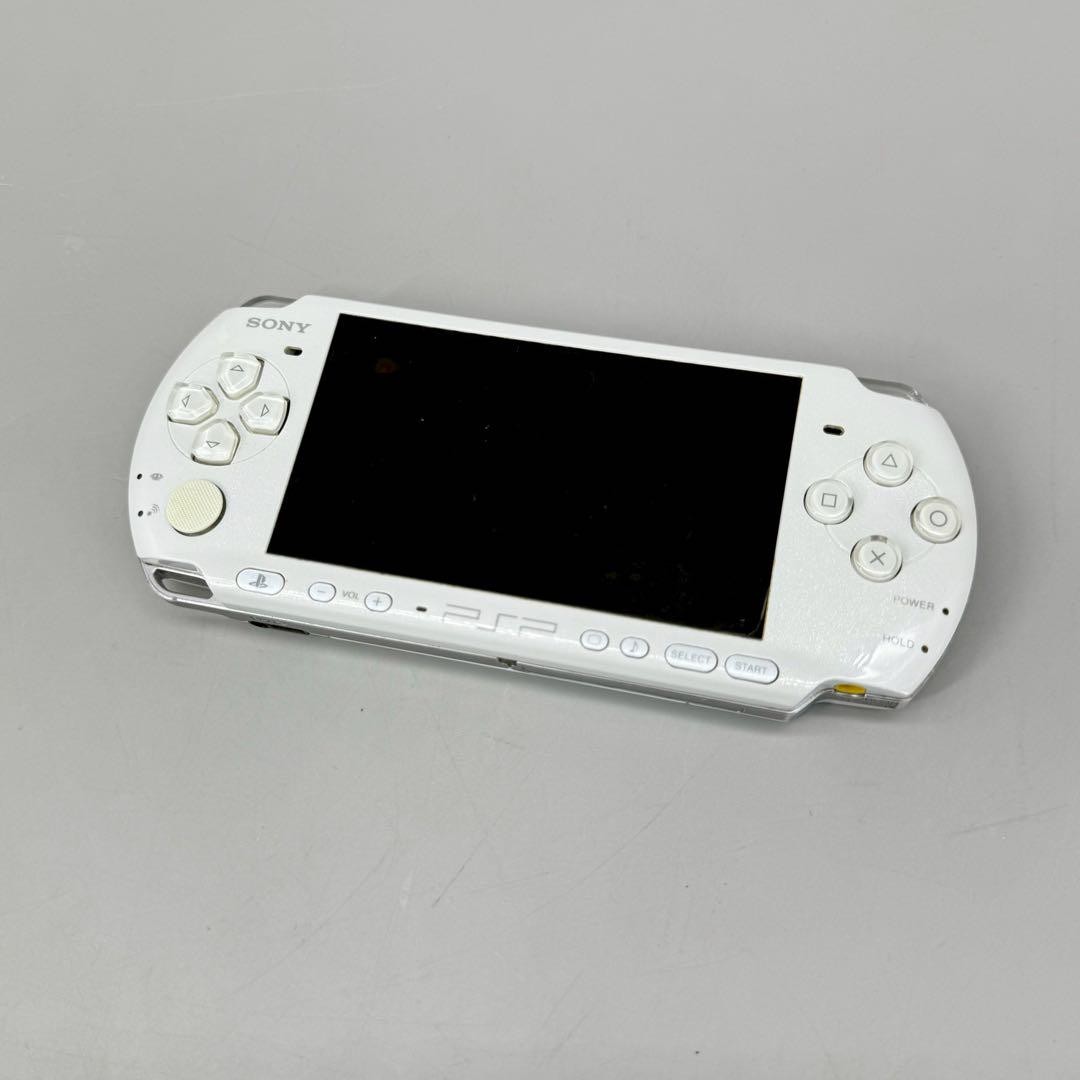 PSP-3000 パールホワイト PSP 3000 Pearl White PW Console Only Japanese Excellent