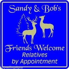 Personalized Welcome Friends Sign #4 Home Decor House Custom USA Made