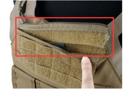 TMC CPC AVS JPC styling vest front panel Hook Loop Zipper joint