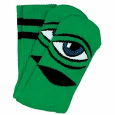 Toy Machine SECT EYE CREW Skateboard Socks 1 PAIR KELLY GREEN