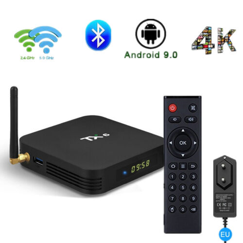 Home Player Android 9.0 TV Box 4GB 32GB RAM WiFi H6 Quad Core USB 3.0 Bluetooth - Picture 1 of 10