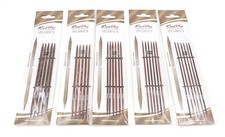 Set of 5 KnitPro Symfonie Cubics Rose Double Pointed Knitting Needles 15cm 6"